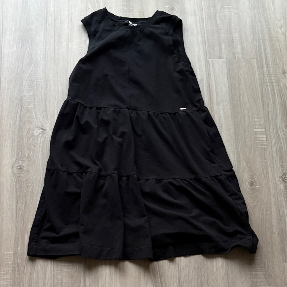 DKNY Black Tiered Dress